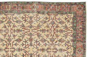 Naturel Over Dyed Vintage Rug 5'4'' x 9'3'' ft 162 x 283 cm
