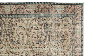 Retro Over Dyed Vintage Rug 5'12'' x 8'9'' ft 182 x 266 cm