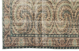 Retro Over Dyed Vintage Rug 5'12'' x 8'9'' ft 182 x 266 cm