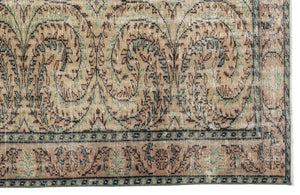 Retro Over Dyed Vintage Rug 5'12'' x 8'9'' ft 182 x 266 cm