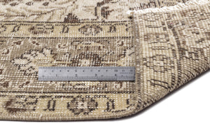 Beige Over Dyed Vintage Rug 5'1'' x 8'10'' ft 154 x 269 cm