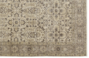Beige Over Dyed Vintage Rug 5'1'' x 8'10'' ft 154 x 269 cm