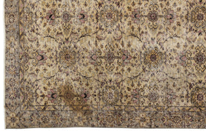 Naturel Over Dyed Vintage Rug 5'5'' x 8'11'' ft 165 x 272 cm