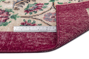 Naturel Over Dyed Vintage Rug 5'8'' x 8'11'' ft 173 x 271 cm