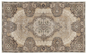Naturel Over Dyed Vintage Rug 5'2'' x 8'6'' ft 158 x 258 cm