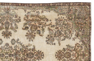 Naturel Over Dyed Vintage Rug 5'5'' x 8'9'' ft 164 x 267 cm