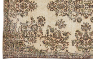 Naturel Over Dyed Vintage Rug 5'5'' x 8'9'' ft 164 x 267 cm