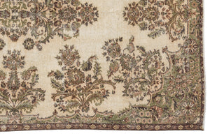 Naturel Over Dyed Vintage Rug 5'5'' x 8'9'' ft 164 x 267 cm
