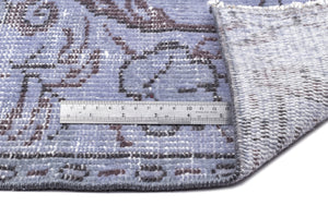 Blue Over Dyed Vintage Rug 5'3'' x 8'2'' ft 159 x 249 cm