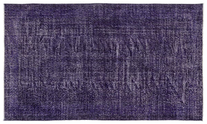 Purple Over Dyed Vintage Rug 5'3'' x 8'11'' ft 160 x 273 cm