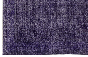 Purple Over Dyed Vintage Rug 5'3'' x 8'11'' ft 160 x 273 cm