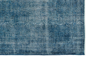 Turquoise Over Dyed Vintage Rug 5'3'' x 8'4'' ft 160 x 255 cm