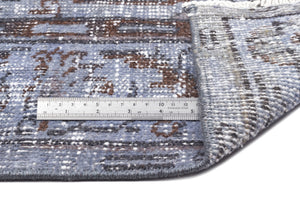 Blue Over Dyed Vintage Rug 5'3'' x 8'10'' ft 160 x 268 cm
