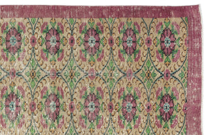 Naturel Over Dyed Vintage Rug 4'8'' x 8'9'' ft 143 x 267 cm