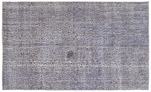 Purple Over Dyed Vintage Rug 5'5'' x 8'11'' ft 164 x 273 cm