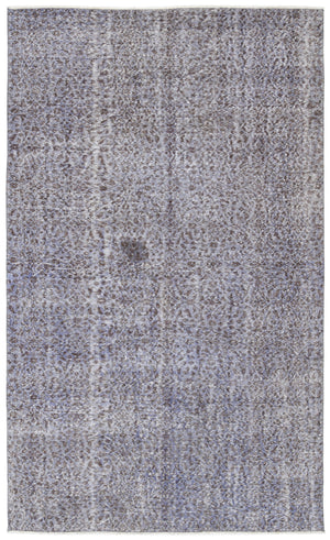 Purple Over Dyed Vintage Rug 5'5'' x 8'11'' ft 164 x 273 cm