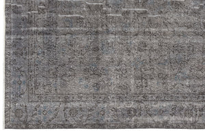 Gray Over Dyed Vintage Rug 6'0'' x 9'8'' ft 184 x 294 cm
