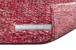 Red Over Dyed Vintage Rug 5'0'' x 10'8'' ft 153 x 325 cm