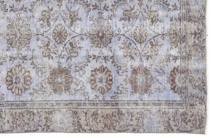 Purple Over Dyed Vintage Rug 4'8'' x 8'4'' ft 143 x 254 cm