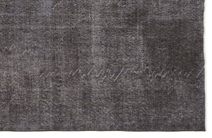 Gray Over Dyed Vintage Rug 6'1'' x 10'2'' ft 185 x 309 cm