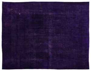 Purple Over Dyed Vintage XLarge Rug 9'9'' x 12'7'' ft 298 x 384 cm