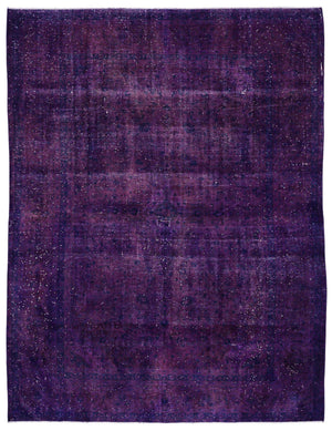 Purple Over Dyed Vintage XLarge Rug 9'6'' x 12'6'' ft 290 x 380 cm