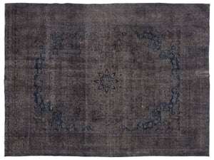 Gray Over Dyed Vintage XLarge Rug 9'5'' x 12'10'' ft 288 x 390 cm