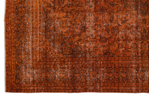Orange Over Dyed Vintage XLarge Rug 9'5'' x 12'4'' ft 288 x 376 cm