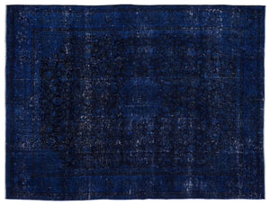 Blue Over Dyed Vintage XLarge Rug 9'10'' x 12'11'' ft 300 x 394 cm