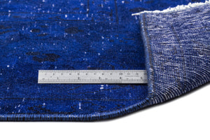 Blue Over Dyed Vintage XLarge Rug 9'8'' x 13'1'' ft 294 x 400 cm