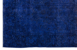 Blue Over Dyed Vintage XLarge Rug 9'8'' x 13'1'' ft 294 x 400 cm