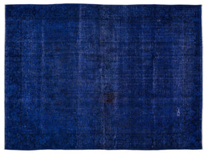 Blue Over Dyed Vintage XLarge Rug 9'8'' x 13'1'' ft 294 x 400 cm
