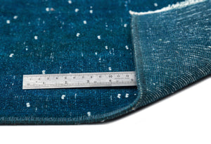 Turquoise Over Dyed Vintage XLarge Rug 9'9'' x 13'2'' ft 298 x 401 cm