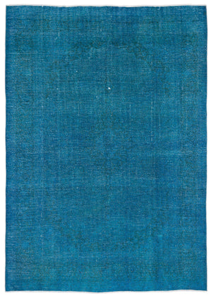 Turquoise Over Dyed Vintage XLarge Rug 9'5'' x 12'12'' ft 288 x 395 cm