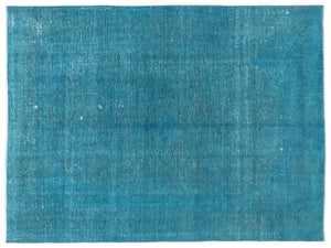 Turquoise Over Dyed Vintage XLarge Rug 9'7'' x 12'10'' ft 293 x 390 cm