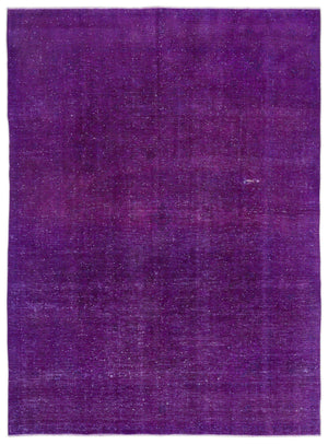 Fuchsia Over Dyed Vintage XLarge Rug 9'5'' x 12'11'' ft 288 x 394 cm