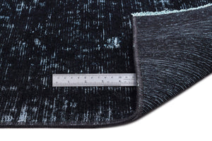 Black Over Dyed Vintage XLarge Rug 9'9'' x 12'2'' ft 297 x 372 cm