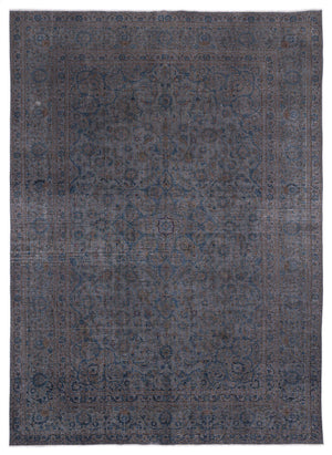 Gray Over Dyed Vintage XLarge Rug 9'9'' x 13'1'' ft 296 x 400 cm