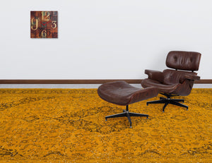 Yellow Over Dyed Vintage XLarge Rug 9'4'' x 13'1'' ft 284 x 400 cm