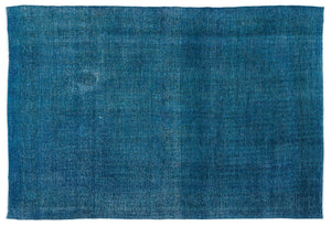 Turquoise Over Dyed Vintage XLarge Rug 9'7'' x 13'11'' ft 291 x 423 cm