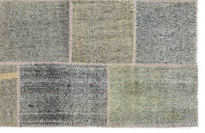 Mixed Over Dyed Kilim Patchwork Unique Rug 5'3'' x 7'7'' ft 160 x 230 cm