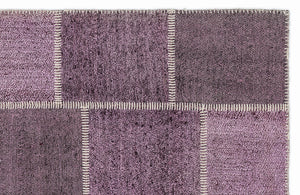 Mixed Over Dyed Kilim Patchwork Unique Rug 5'3'' x 7'7'' ft 160 x 230 cm