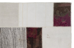 Karabakh Over Dyed Kilim Patchwork Unique Rug 5'3'' x 7'7'' ft 160 x 230 cm