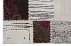 Karabakh Over Dyed Kilim Patchwork Unique Rug 5'3'' x 7'7'' ft 160 x 230 cm