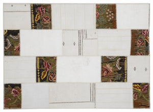 Karabakh Over Dyed Kilim Patchwork Unique Rug 5'3'' x 7'7'' ft 160 x 230 cm