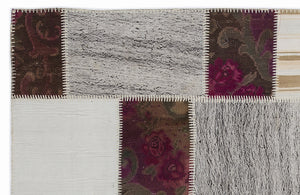 Karabakh Over Dyed Kilim Patchwork Unique Rug 5'3'' x 7'7'' ft 160 x 230 cm