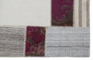 Karabakh Over Dyed Kilim Patchwork Unique Rug 5'3'' x 7'7'' ft 160 x 230 cm