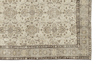 Beige Over Dyed Vintage Rug 4'10'' x 8'6'' ft 147 x 260 cm