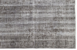 Gray Over Dyed Vintage Rug 5'9'' x 8'11'' ft 175 x 272 cm