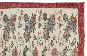 Naturel Over Dyed Vintage Rug 5'10'' x 9'3'' ft 177 x 283 cm